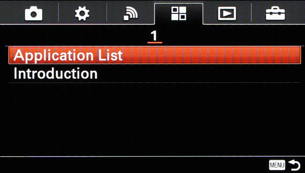 Instructions for connecting a Sony camera to Shutter.