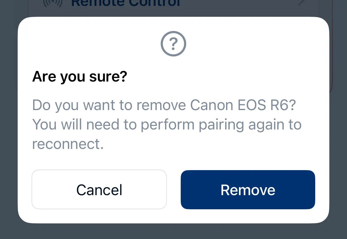 Deleting saved cameras in Shutter