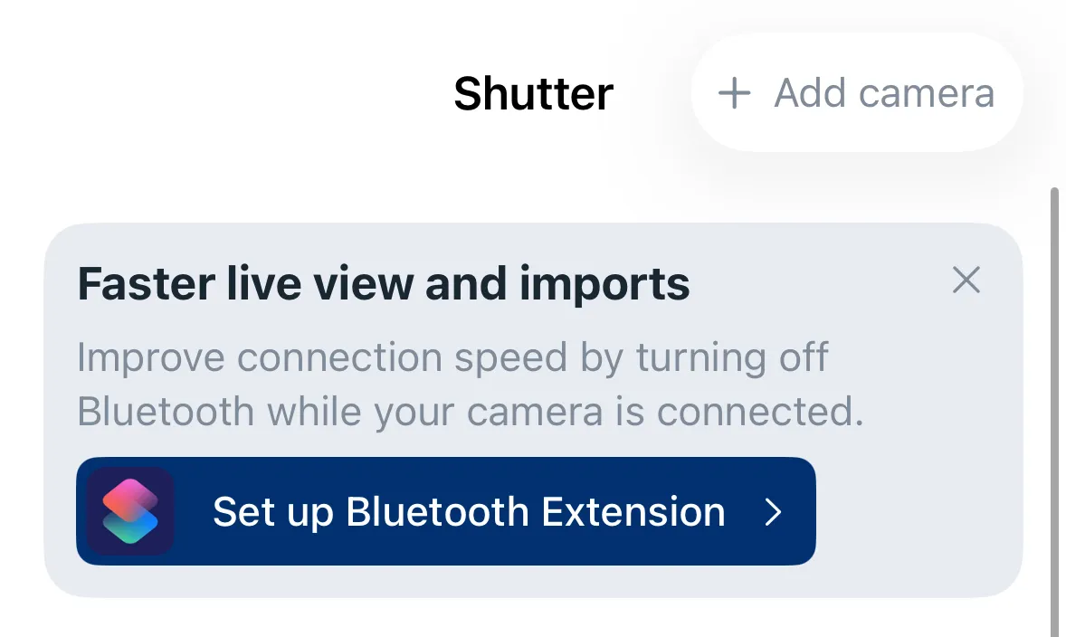 Set up Bluetooth Extension banner
