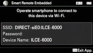 Instructions for connecting a Sony camera to Shutter.