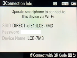 Instructions for connecting a Sony camera to Shutter.