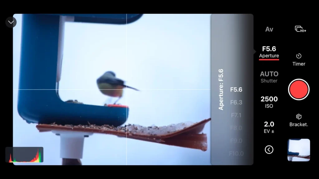 Controlling the Aperture on your camera using Shutter - Camera Remote Control App