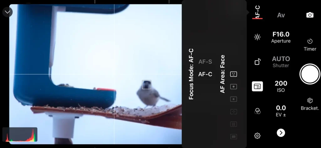 Adjusting the Focus Modes on your Camera with Shutter - Camera Remote Control App